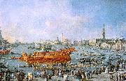 Francesco Guardi The Bucentaur Departs for the Lido on Ascension Day oil painting artist